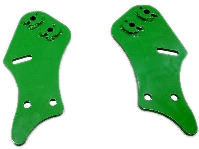 Custom baffle roller extensions for John Deere 568 and 569 round balers